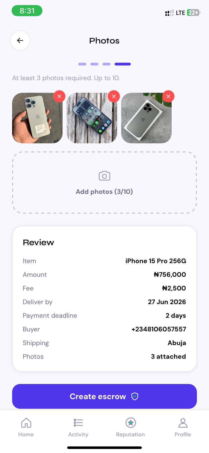 A deal, ready in seconds