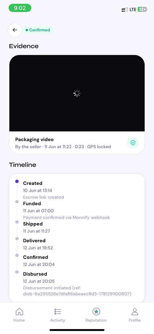 Escrow timeline